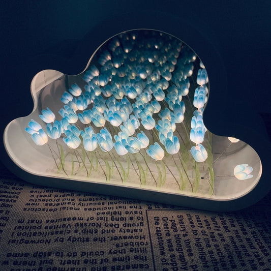 Nuages à secret DIY - Lampe Tulipe