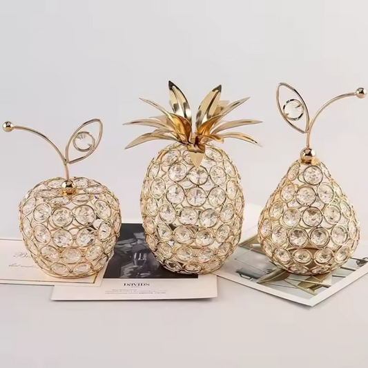 Fruits d’Or Intemporels – Parfait fruits décoratifs