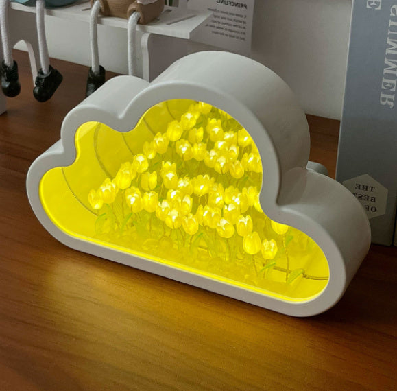 Nuages à secret DIY - Lampe Tulipe